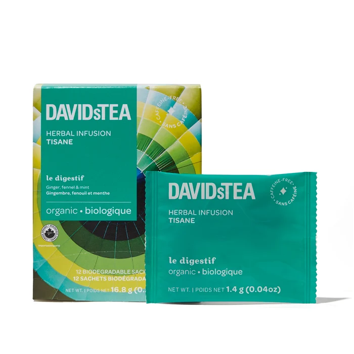 DAVIDsTEA Organic Le Digestif Tea Pack of 12 Sachets — SKU SB-FB6799-7F62A3563988F5 - Image 2