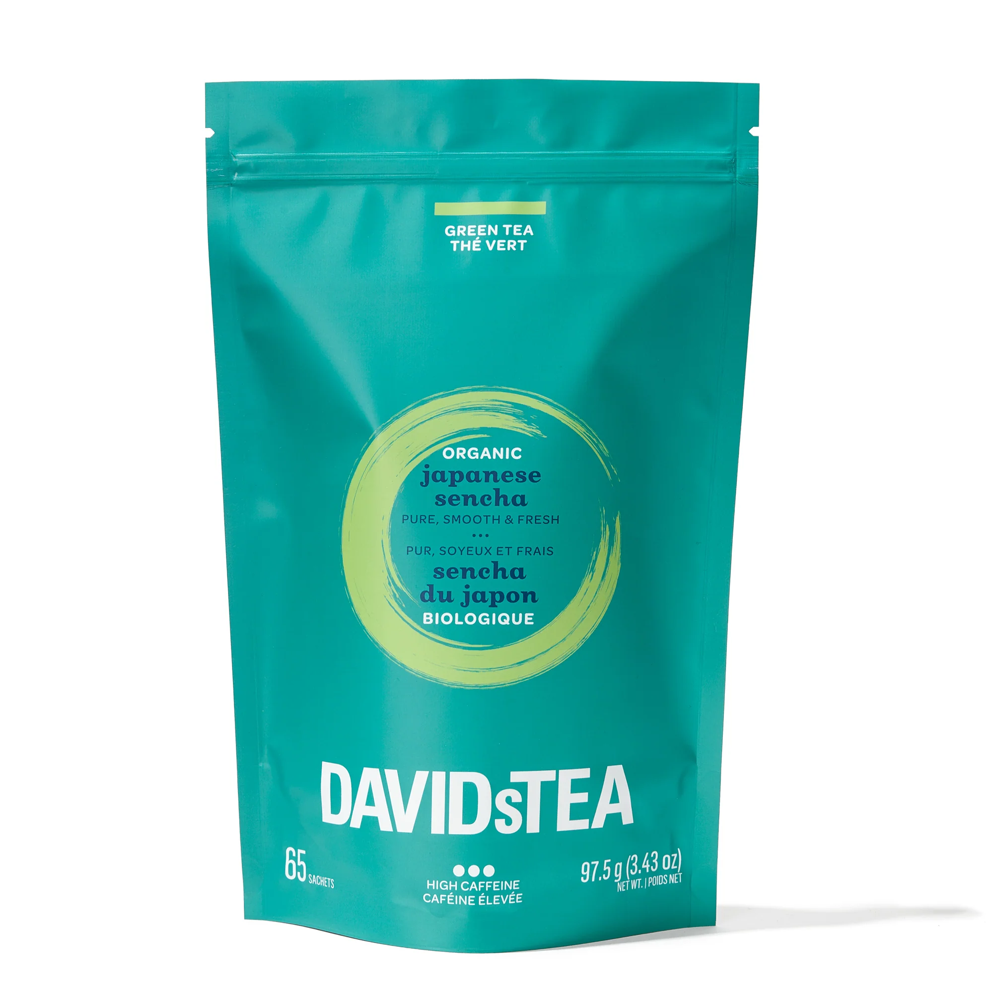DAVIDsTEA Organic Japanese Sencha Tea Bag of 65 Sachets