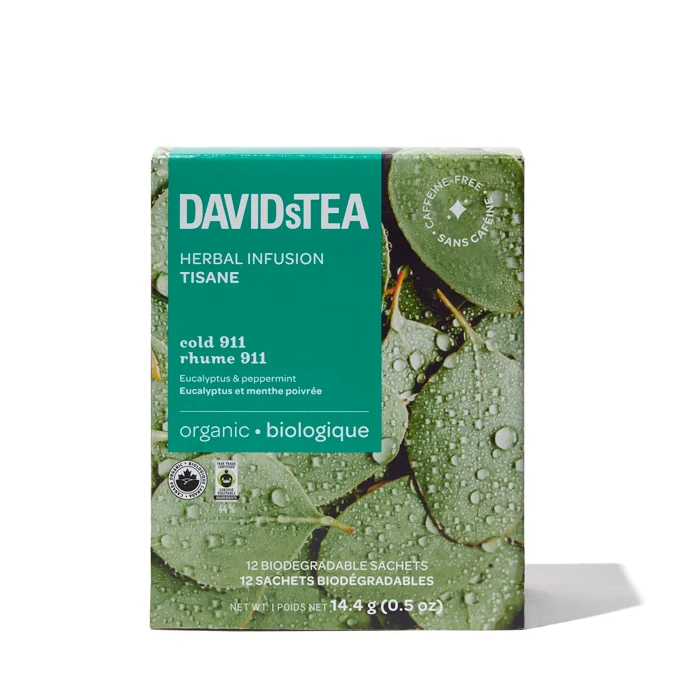 DAVIDsTEA Organic Cold 911 Tea Pack of 12 Sachets — SKU SB-FB6799-6358AFF1146AFC