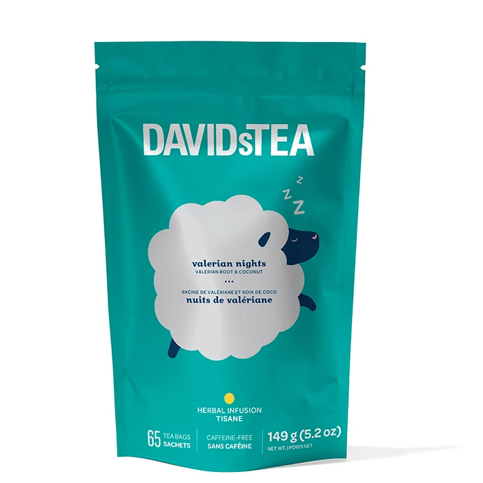 DAVIDsTEA Valerian Nights Tea Bag of 65 Sachets