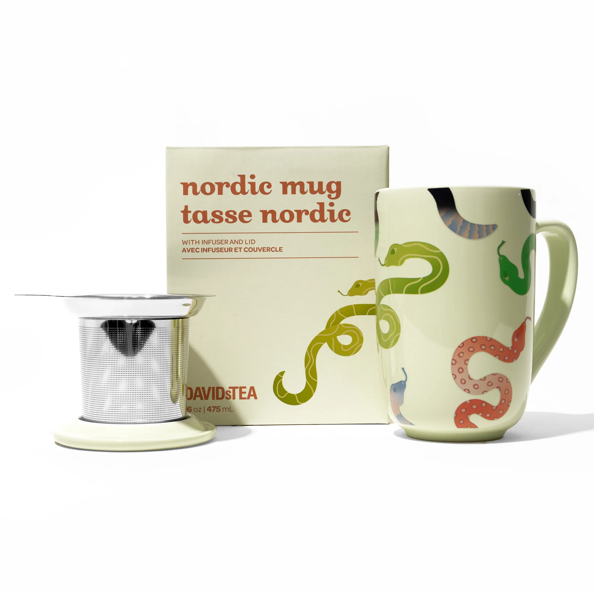 DAVIDsTEA Sssip Me Green Colour Changing Nordic Mug