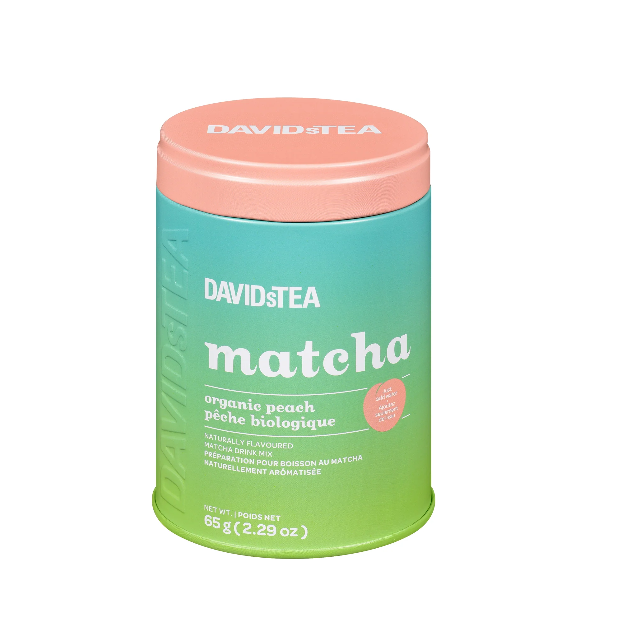 DAVIDsTEA Organic Peach Matcha Tea Tin — SKU SB-FB6799-B6FE24485D811A