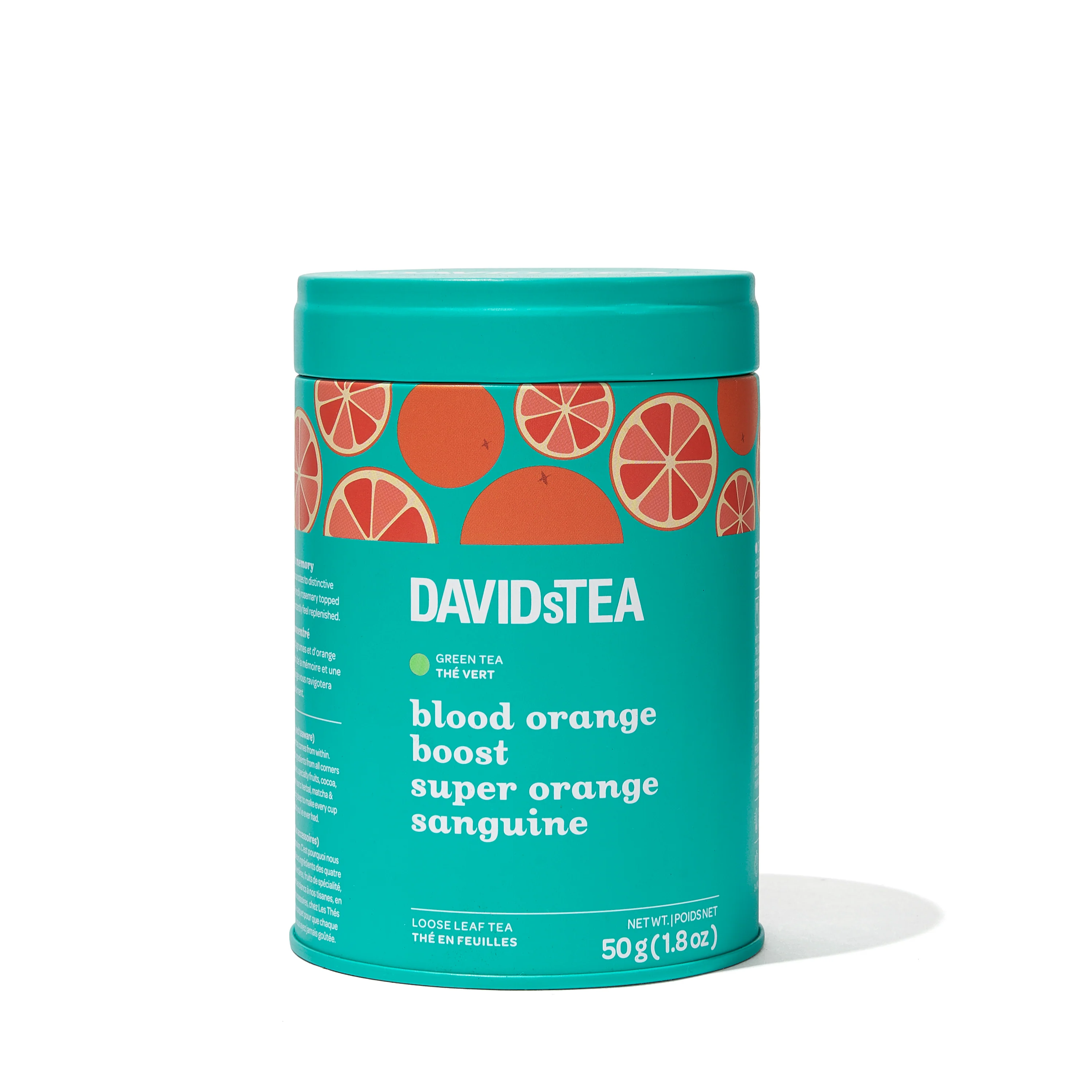 DAVIDsTEA Blood Orange Boost Tea Printed Tin
