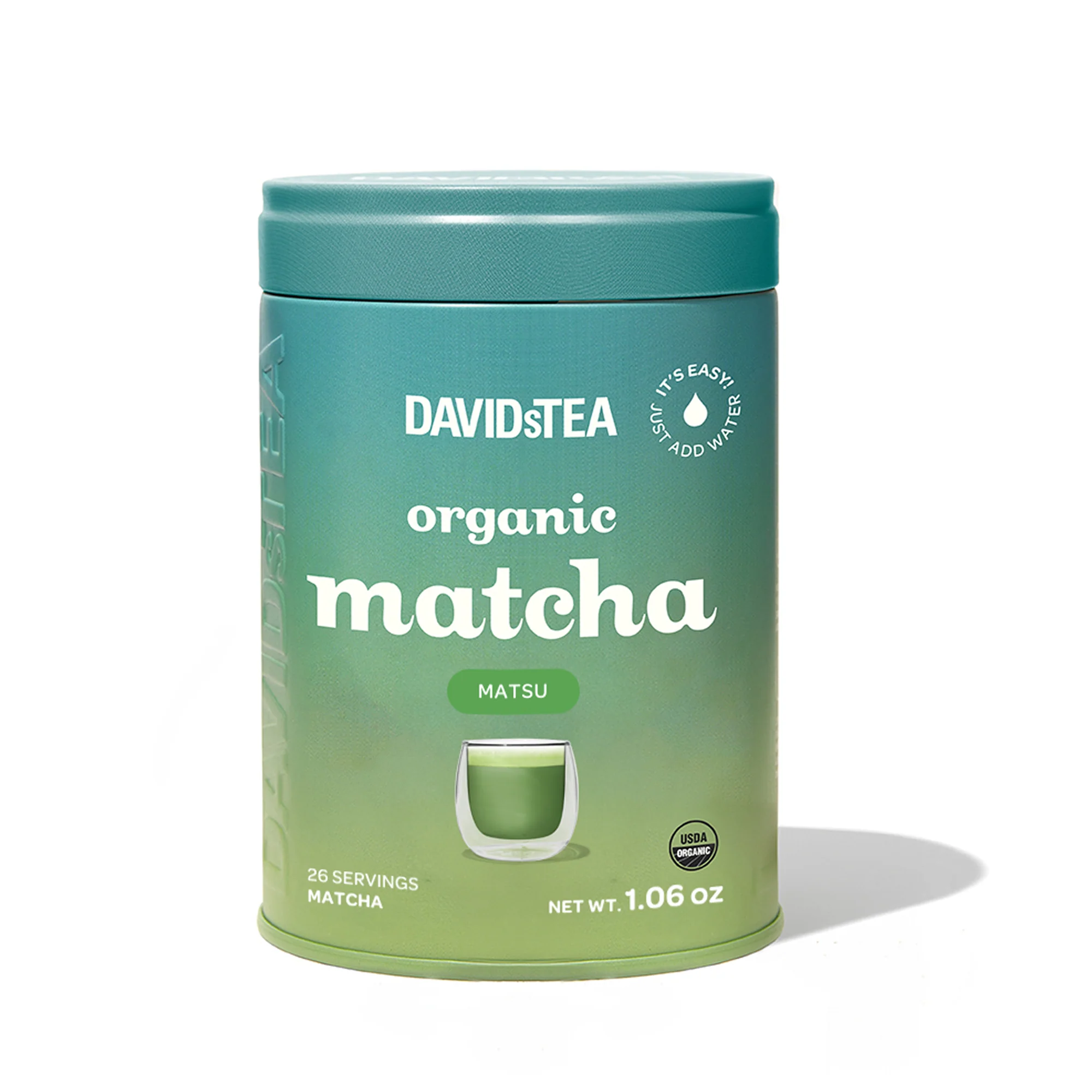 DAVIDsTEA Ceremonial Grade Organic Matcha Matsu Tea Tin