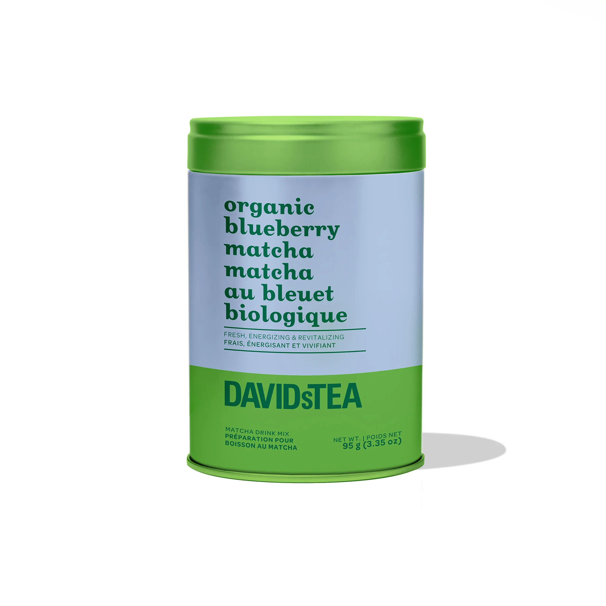 DAVIDsTEA Organic Blueberry Matcha Tea Printed Tin