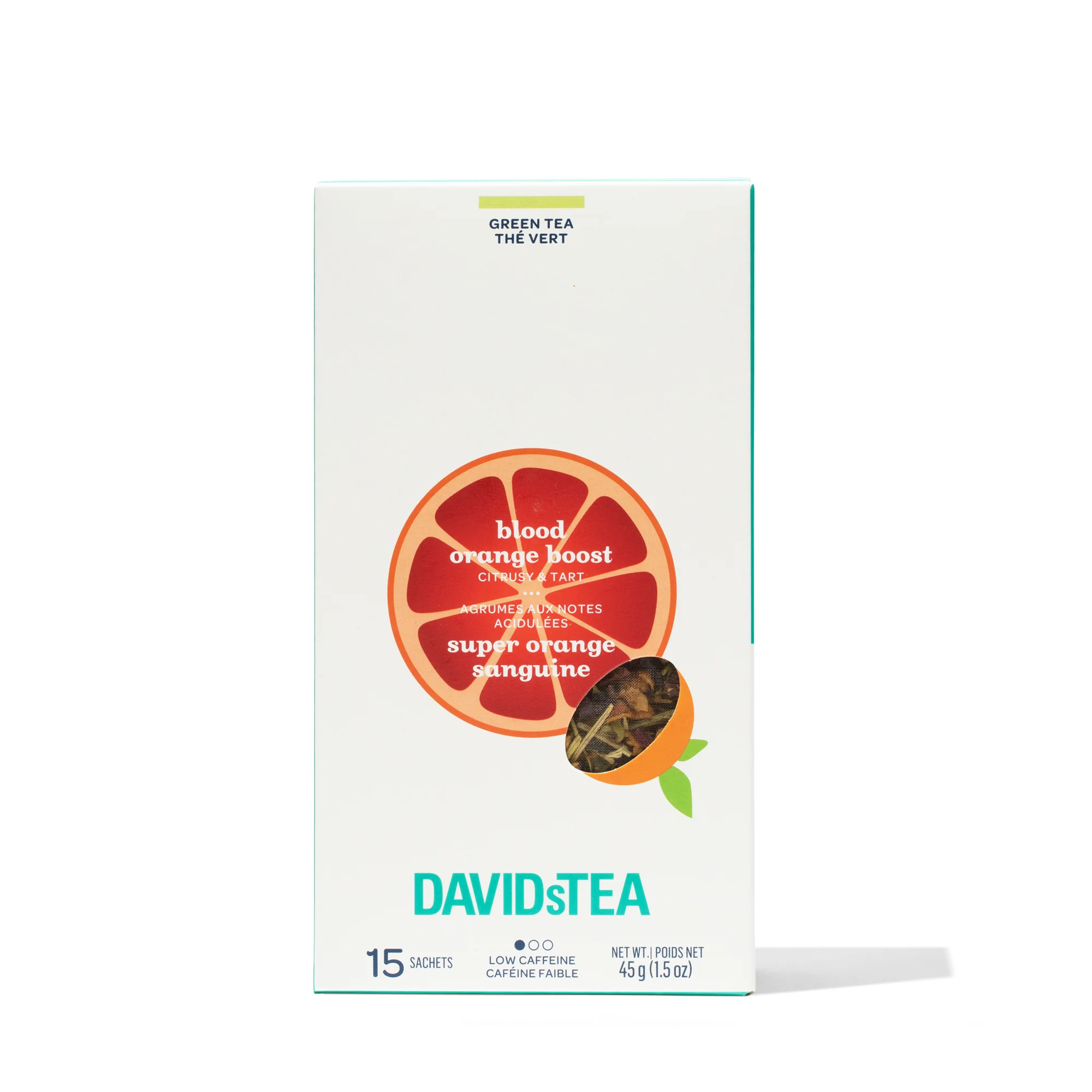 DAVIDsTEA Blood Orange Boost Tea Pack of 15 Sachets