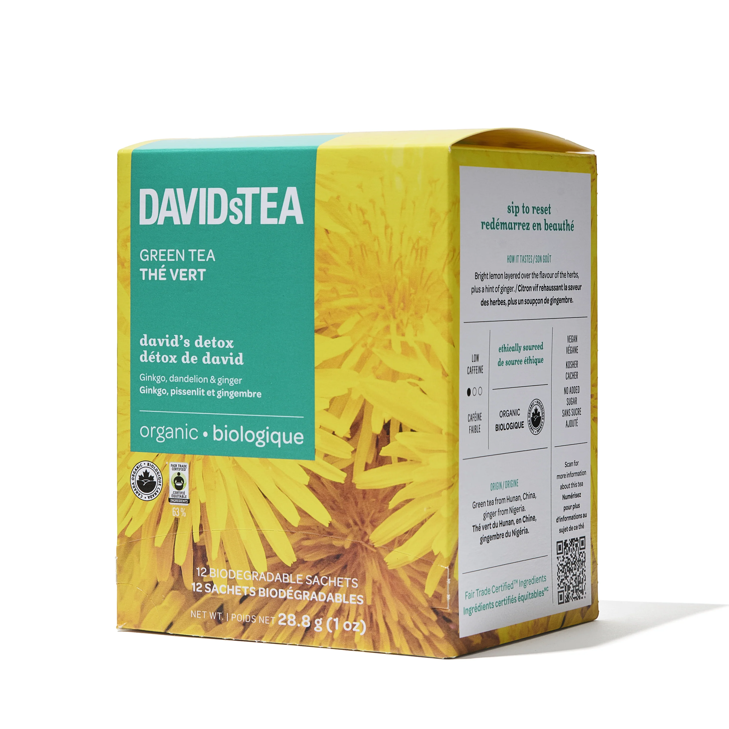DAVIDsTEA Organic David's Detox Tea Pack of 12 Sachets — SKU SB-FB6799-1AE4EBE9873EBA - Image 3