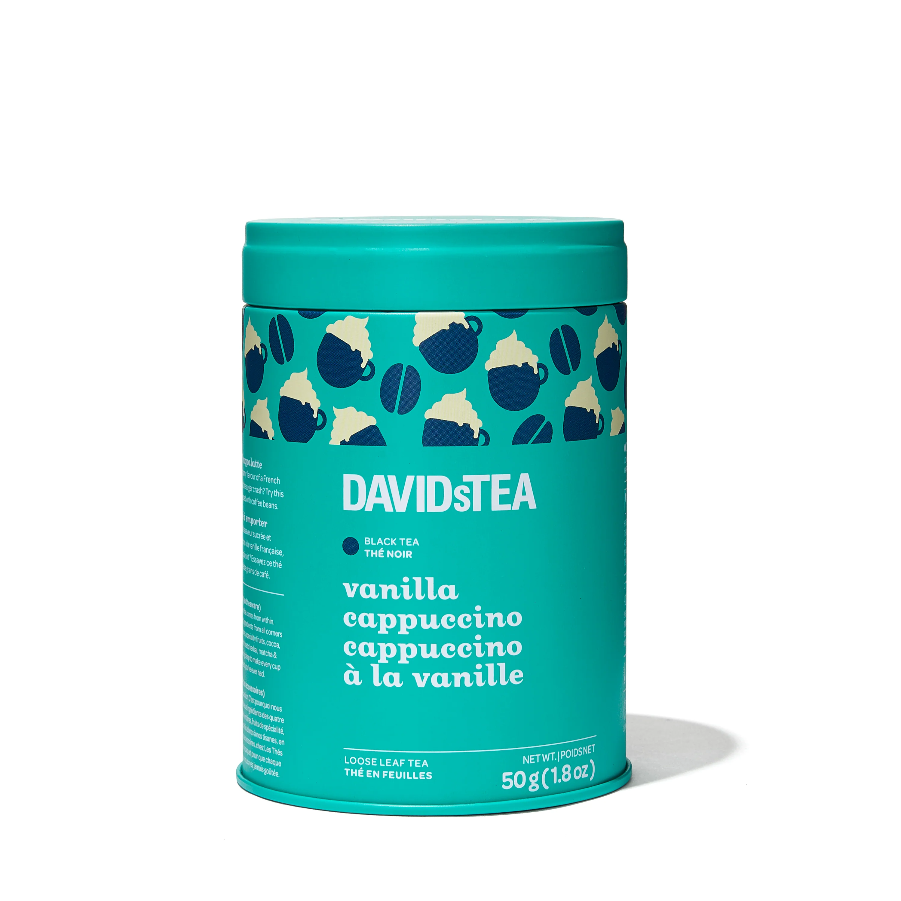 DAVIDsTEA Vanilla Cappuccino Tea Printed Tin