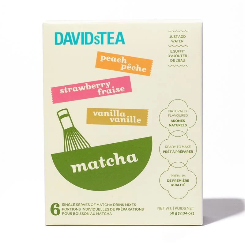 DAVIDsTEA Flavoured Matcha Single Serve Variety Pack