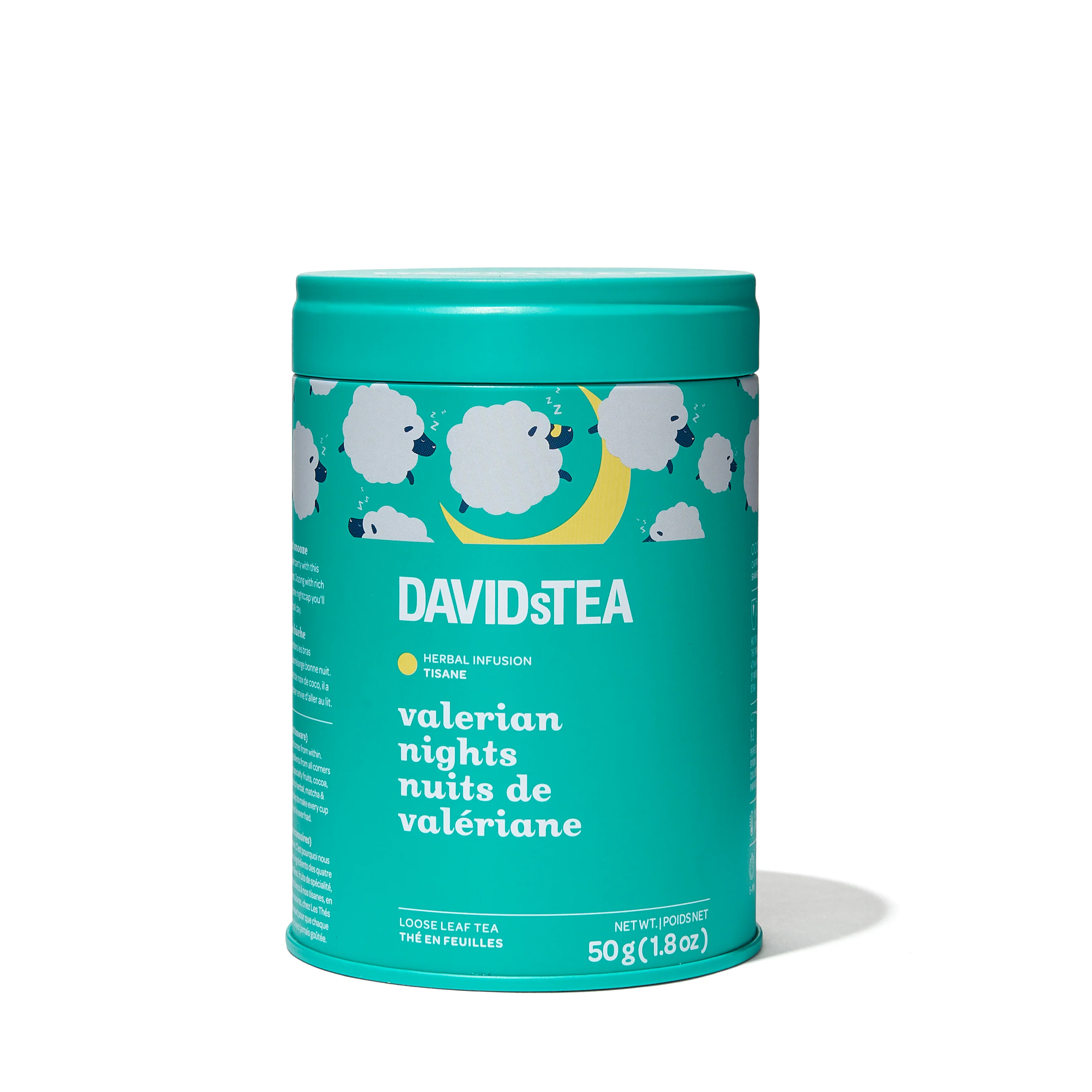 DAVIDsTEA Valerian Nights Tea Printed Tin