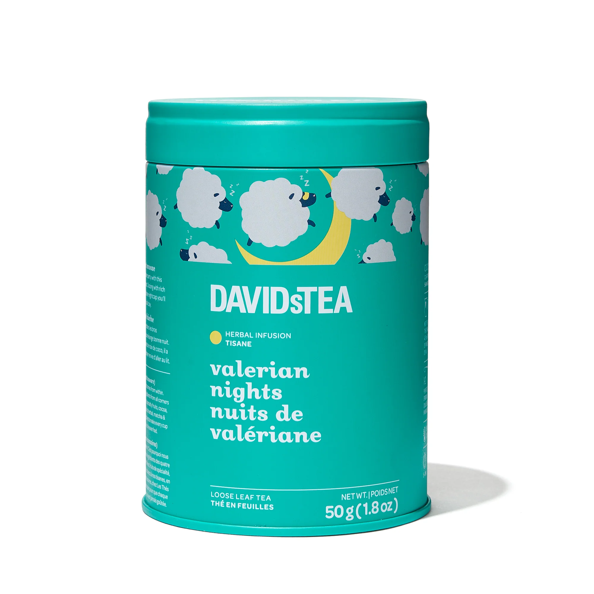DAVIDsTEA Valerian Nights Tea Loose Leaf Tin