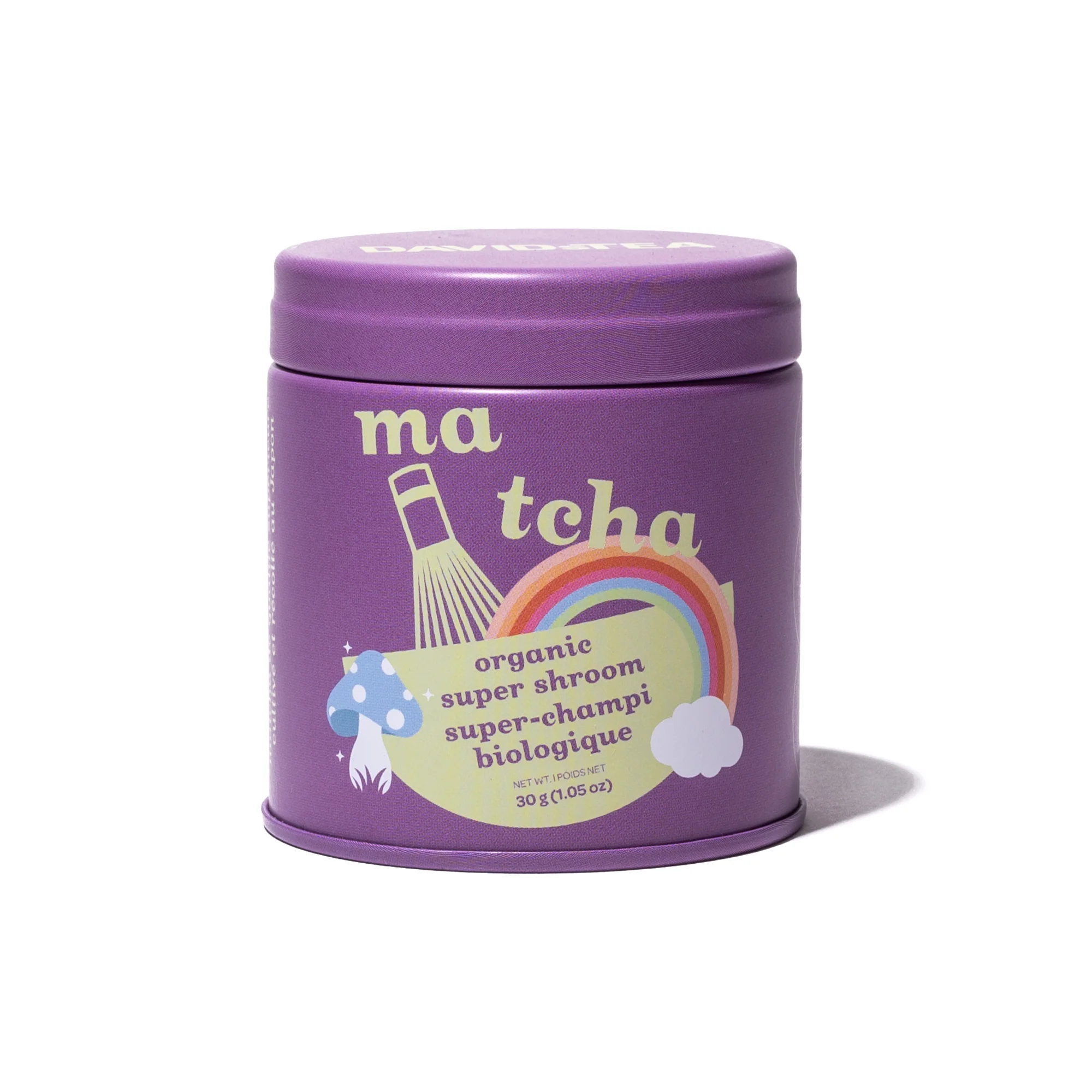 DAVIDsTEA Organic Super Shroom Matcha Mini Tea Tin