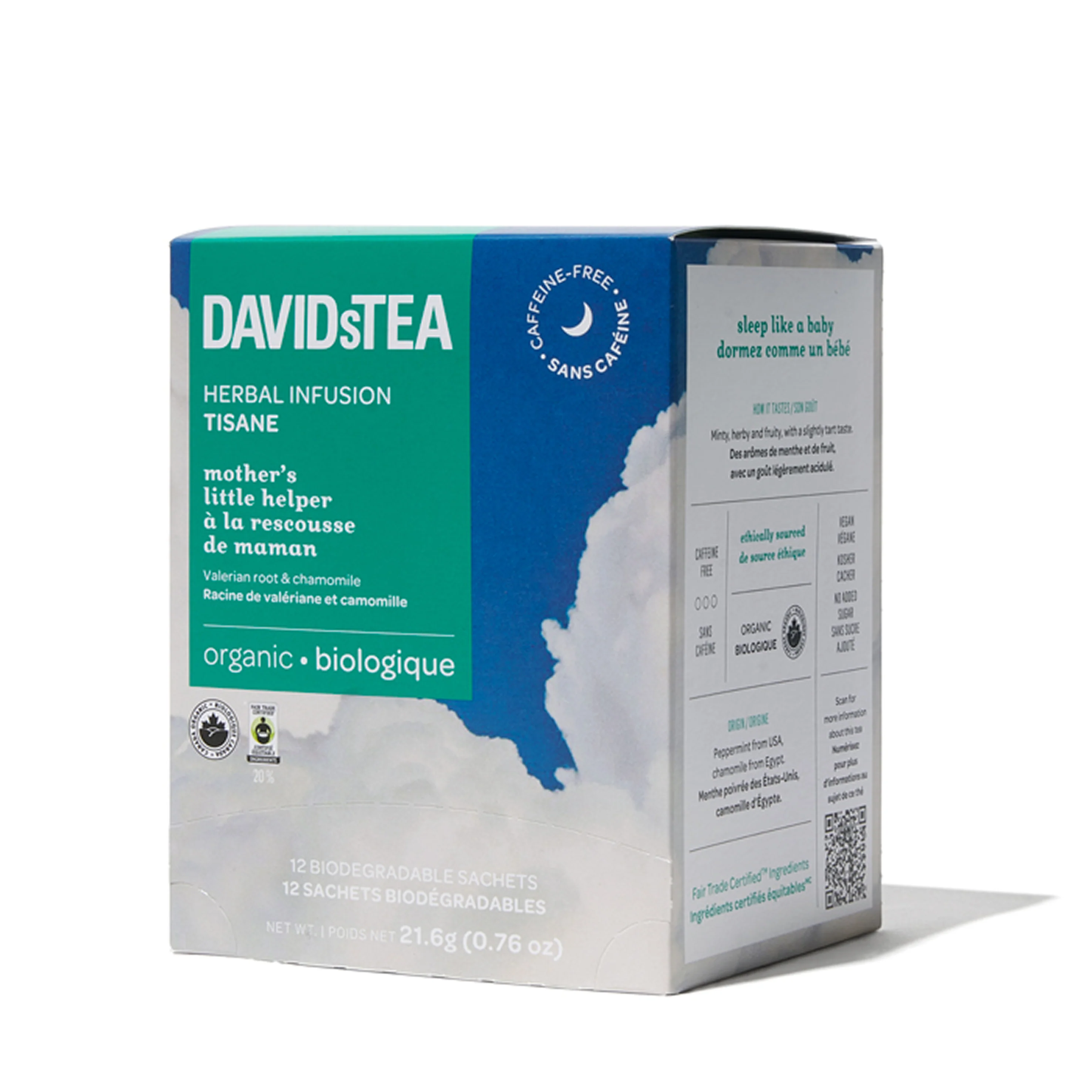 DAVIDsTEA Organic Mother's Little Helper Tea Pack of 12 Sachets — SKU SB-FB6799-2240E018624BE0 - Image 3
