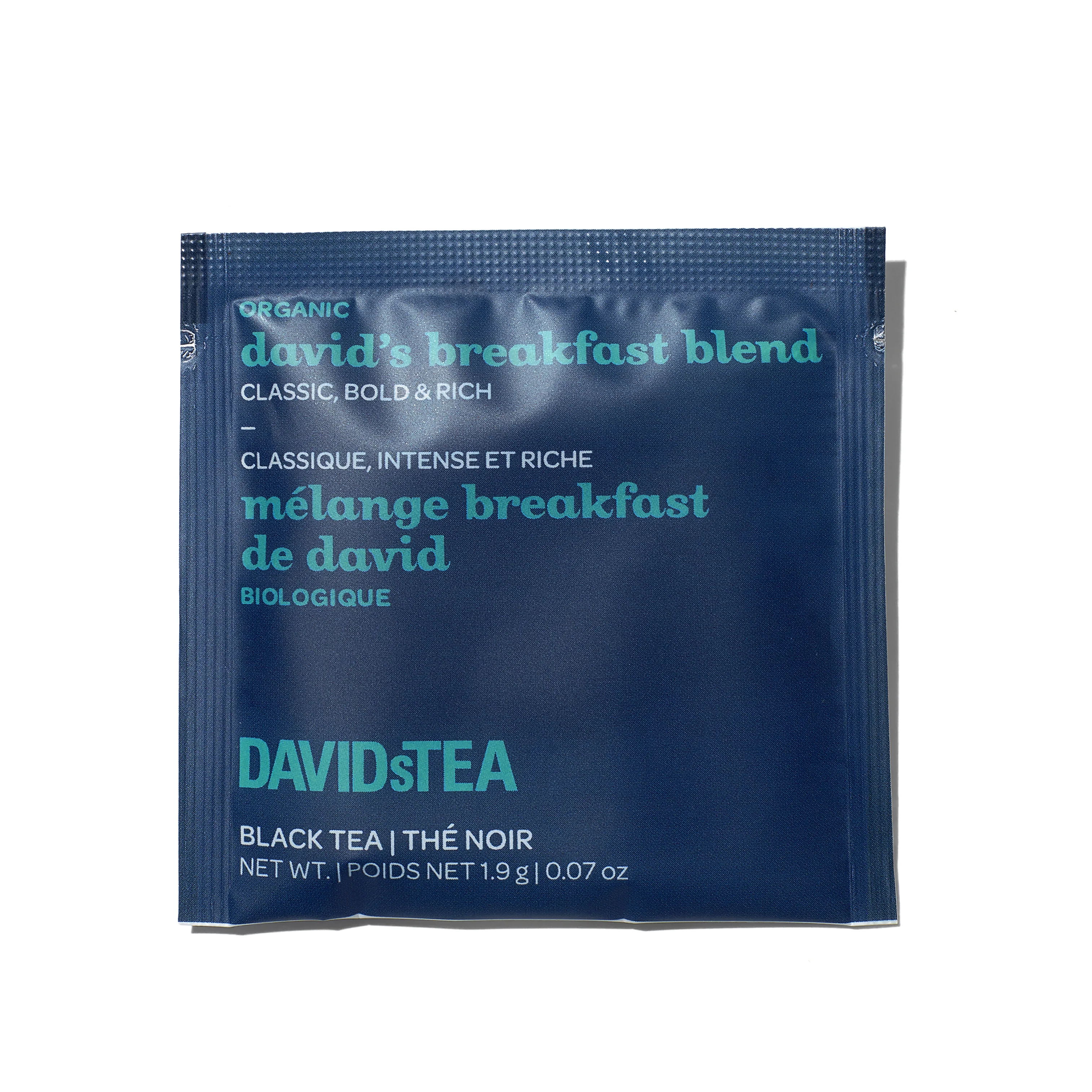DAVIDsTEA Organic David's Breakfast Blend Tea Pack of 25 Sachets