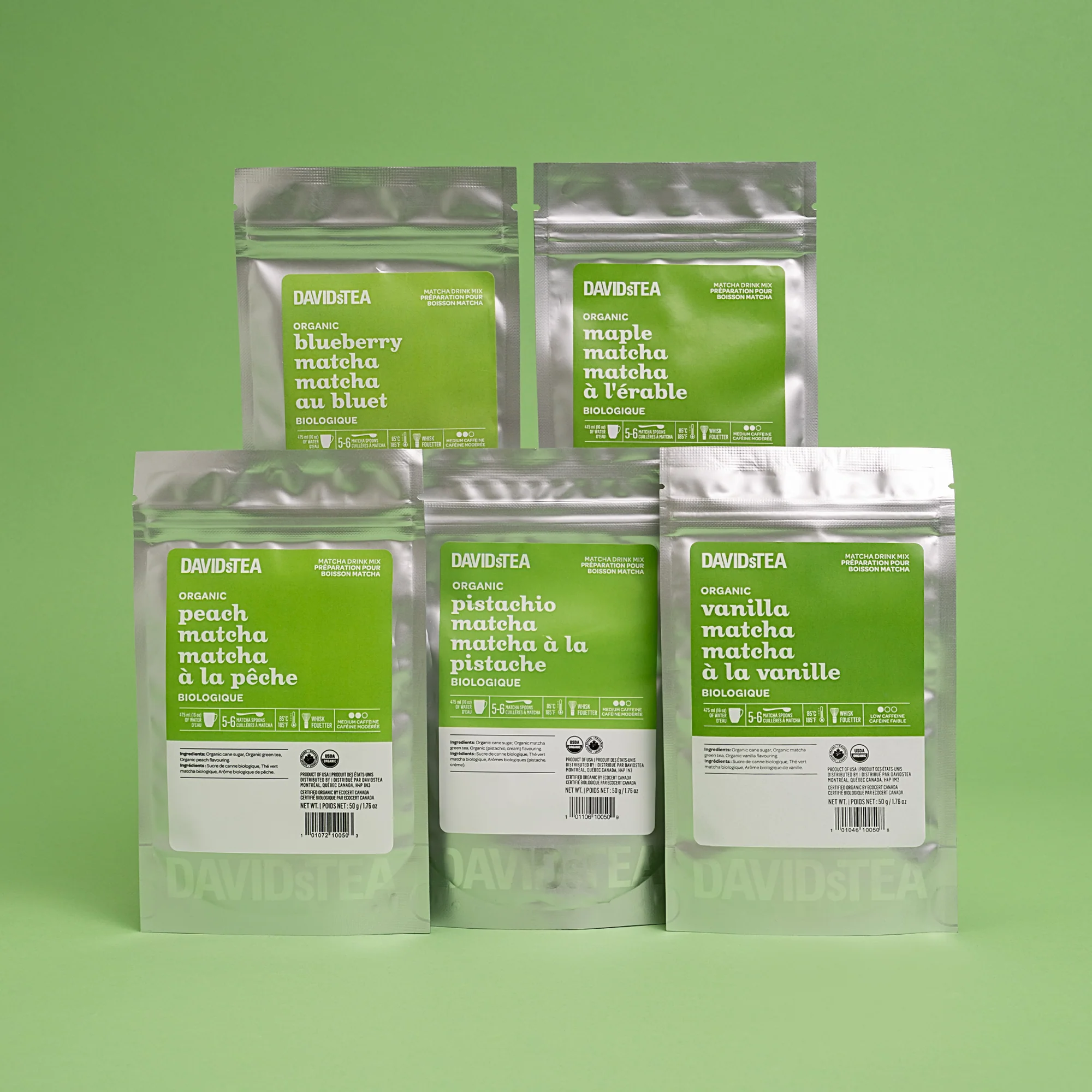 DAVIDsTEA Best Selling Matcha Tasting Pack