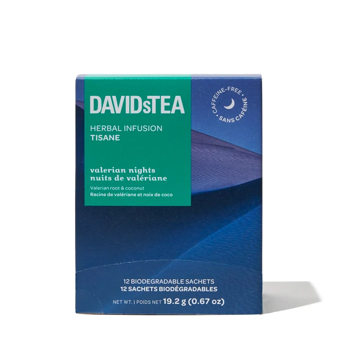 DAVIDsTEA Valerian Nights Tea Pack of 12 Sachets — SKU SB-FB6799-F261DE119349D1