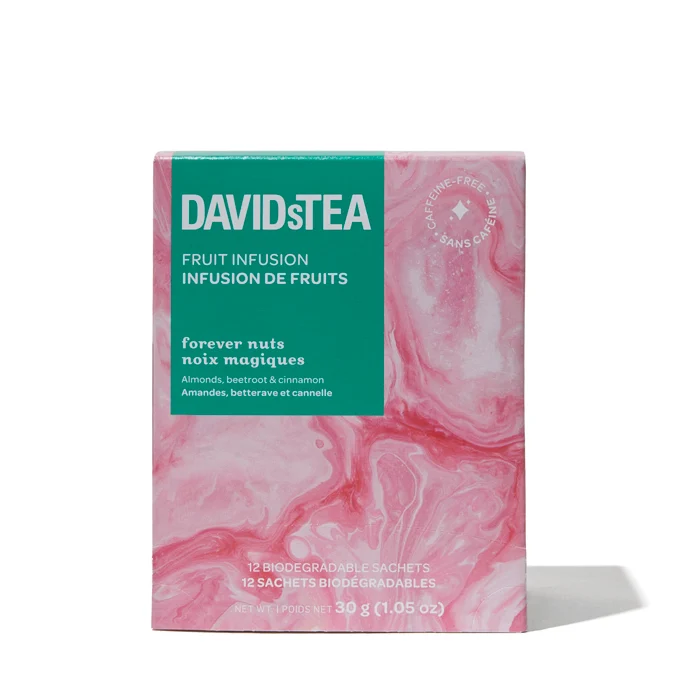 DAVIDsTEA Forever Nuts Tea Pack of 12 Sachets — SKU SB-FB6799-4BC2062FE38536