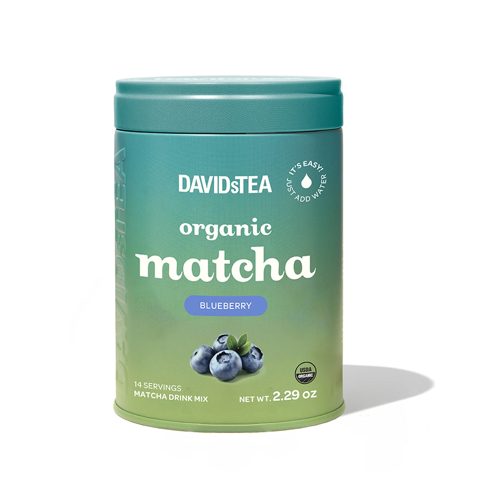 DAVIDsTEA Organic Blueberry Matcha Limited Edition Tin — SKU SB-FB6799-B48CE090570ECF