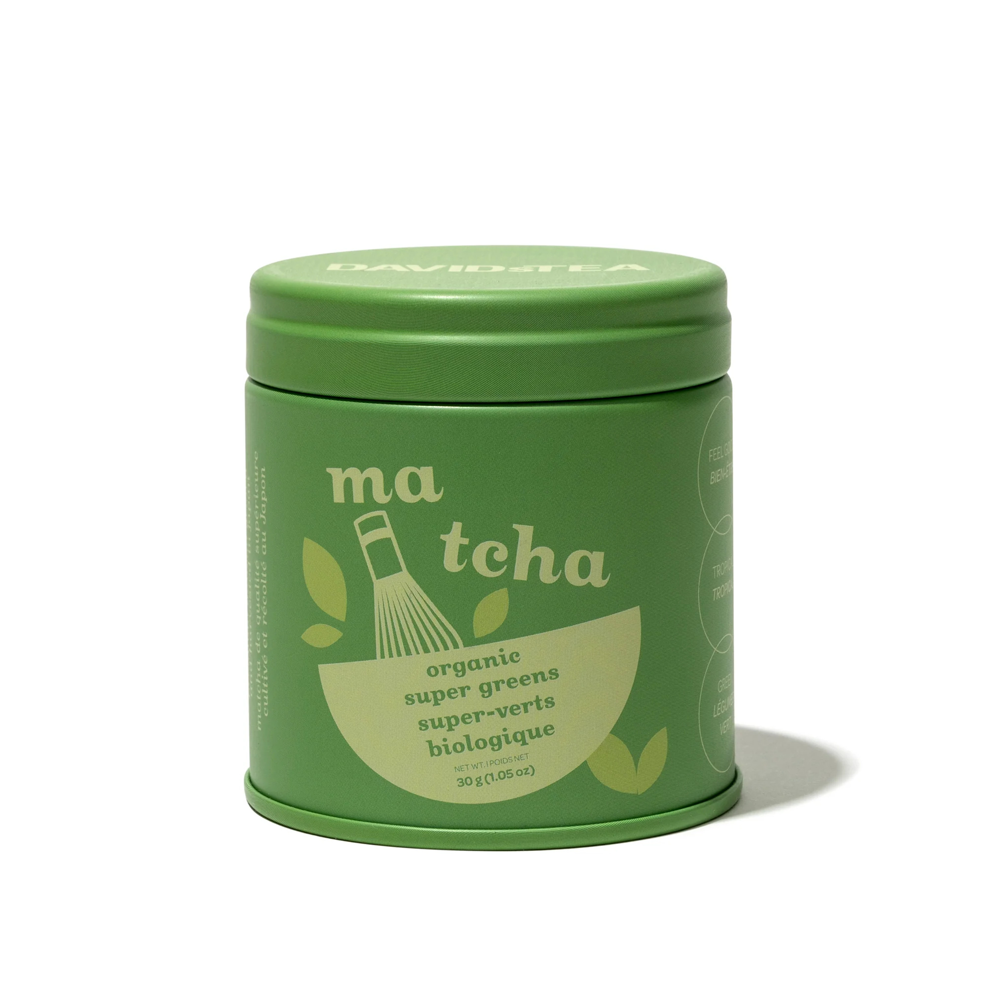 DAVIDsTEA Organic Super Greens Matcha Mini Tin
