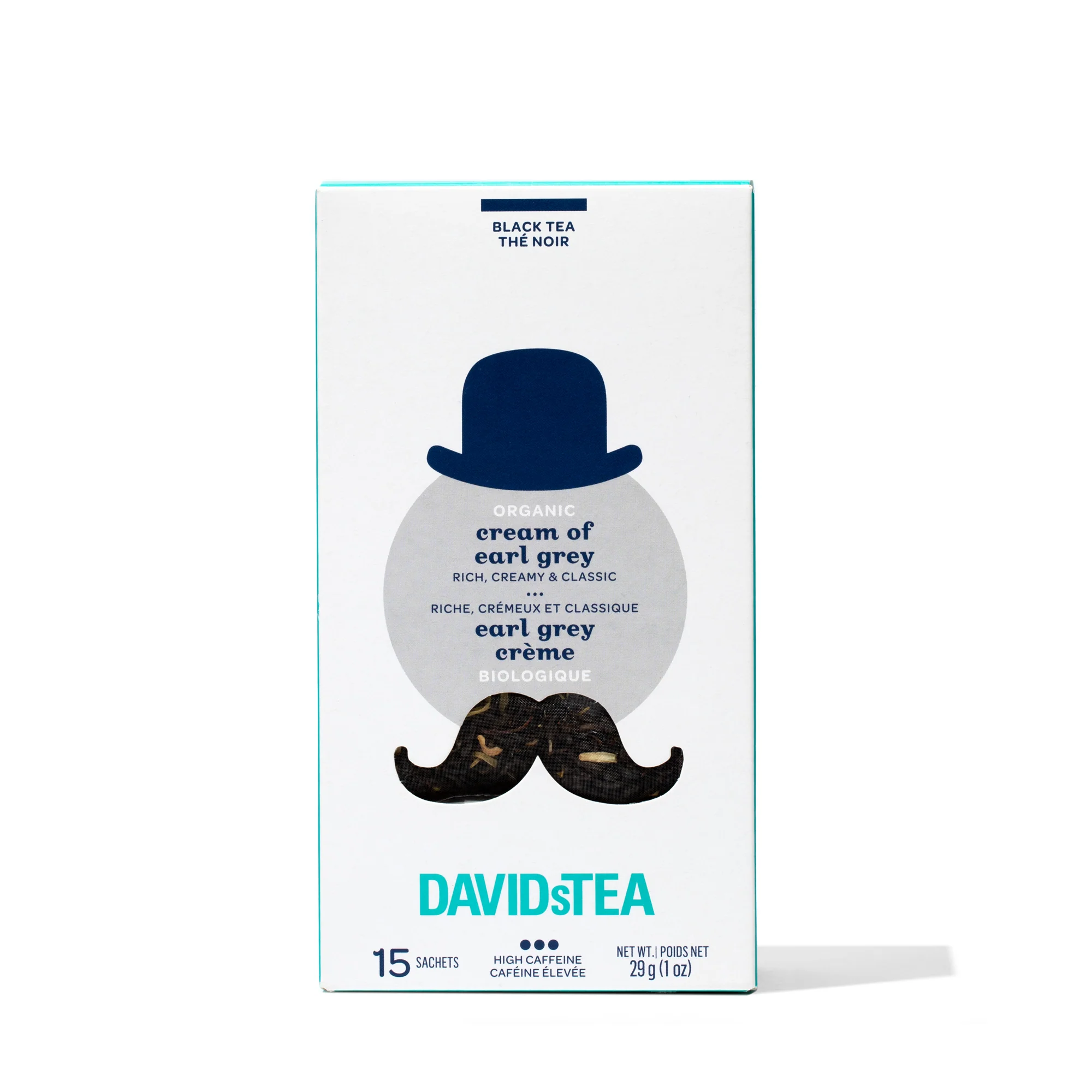 DAVIDsTEA Organic Cream of Earl Grey Tea Pack of 15 Sachets