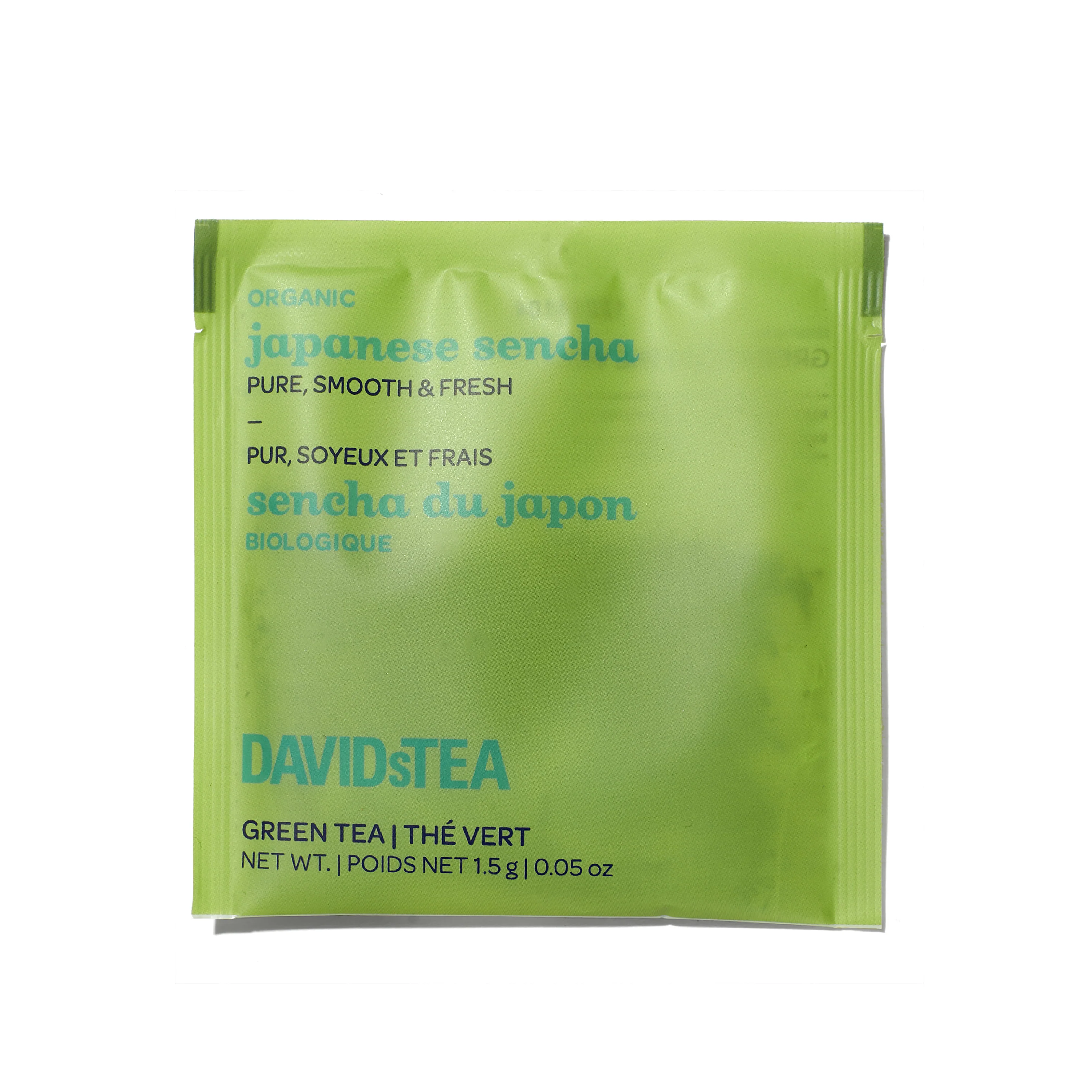 DAVIDsTEA Organic Japanese Sencha Tea Pack of 25 Sachets
