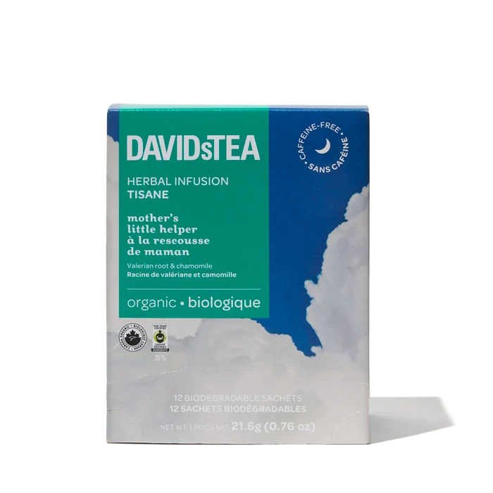 DAVIDsTEA Organic Mother's Little Helper Tea Pack of 12 Sachets — SKU SB-FB6799-D949050041C04D