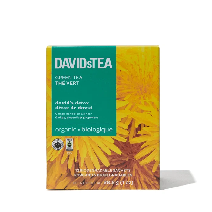 DAVIDsTEA Organic David's Detox Tea Pack of 12 Sachets — SKU SB-FB6799-68A5911D29EF0D