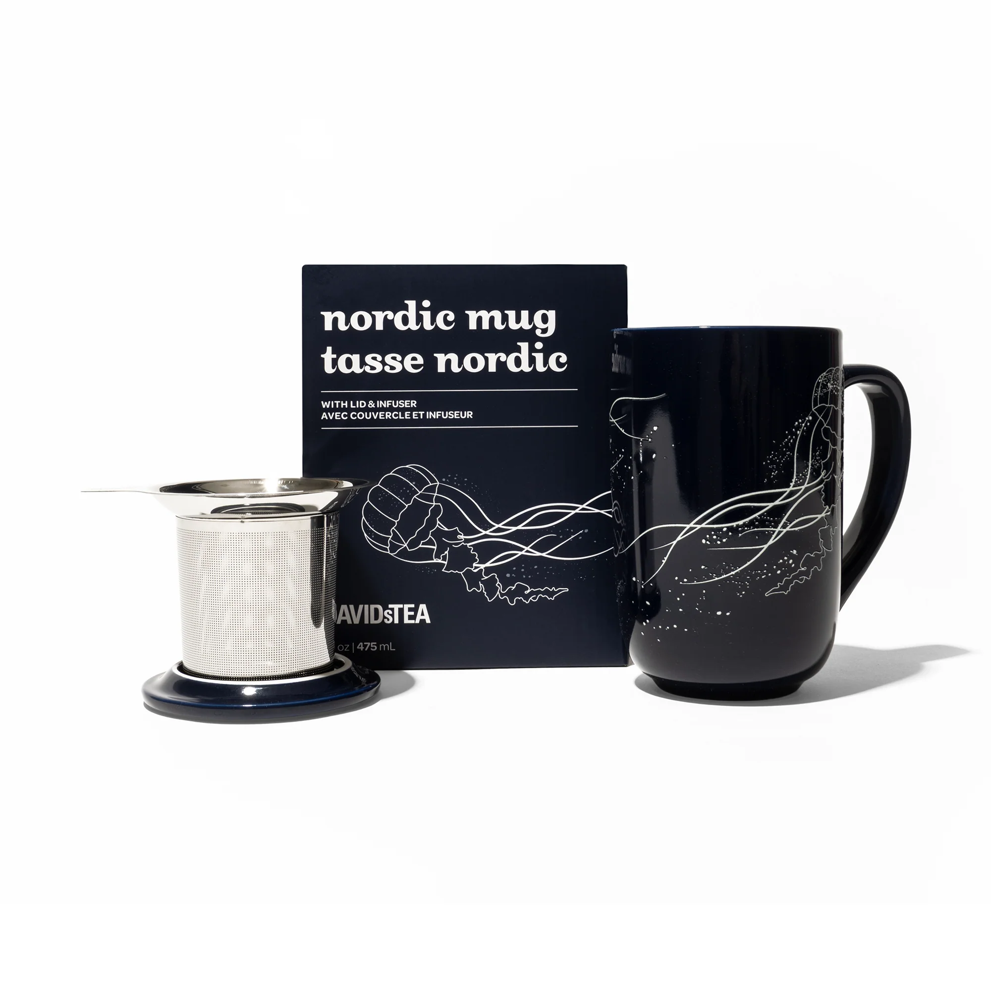 DAVIDsTEA Jellyfish Glow in the Dark Nordic Mug