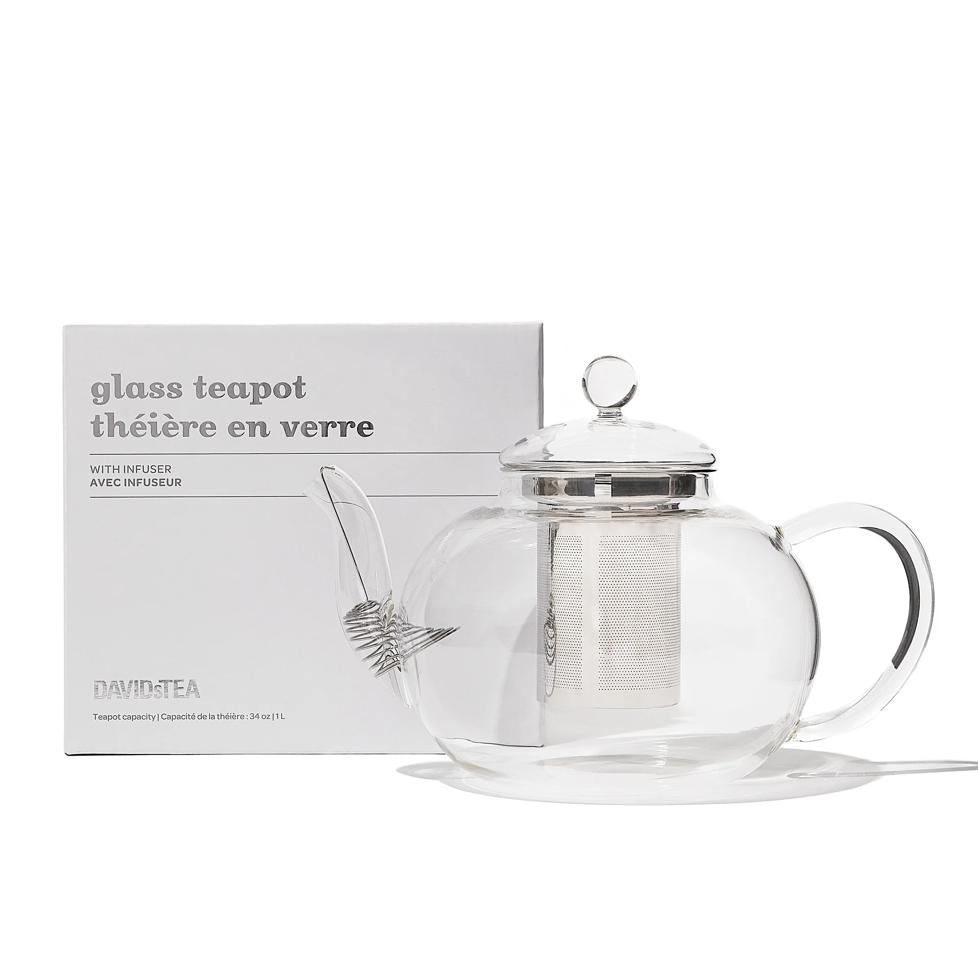 DAVIDsTEA Clear Glass Bubble Teapot — SKU SB-FB6799-5B835D6DD79505
