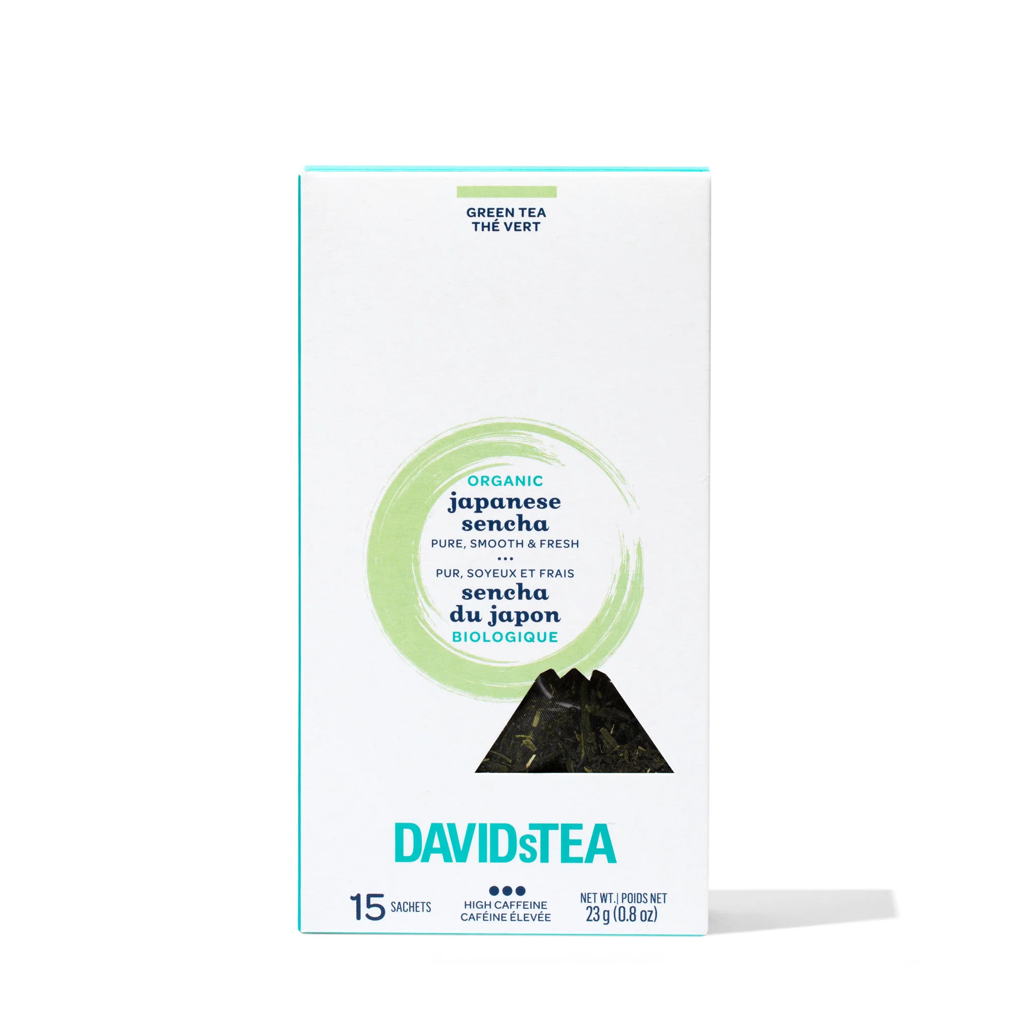 DAVIDsTEA Organic Japanese Sencha Tea Pack of 15 Sachets