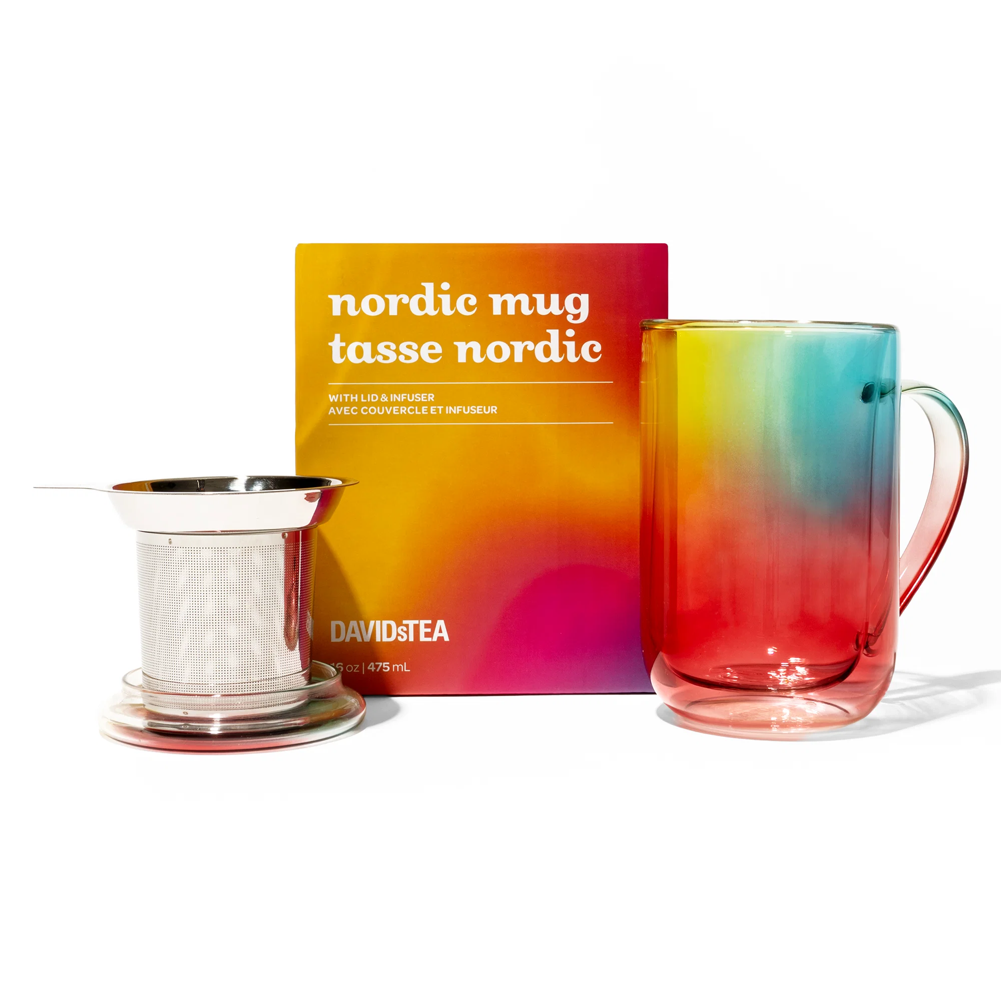 DAVIDsTEA Rainbow Glow Double Walled Nordic Mug