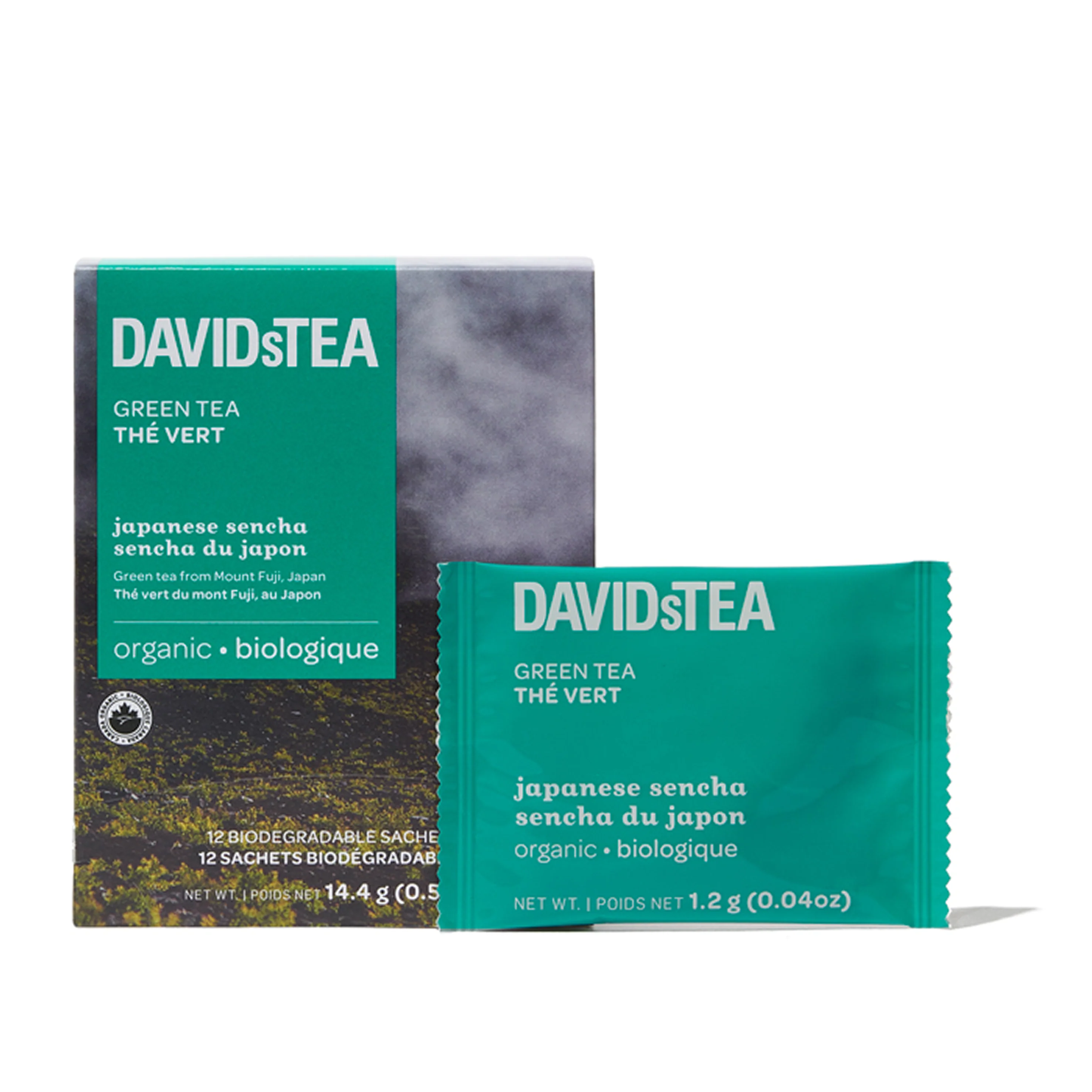 DAVIDsTEA Organic Japanese Sencha Tea Pack of 12 Sachets — SKU SB-FB6799-559FAD21E175E8