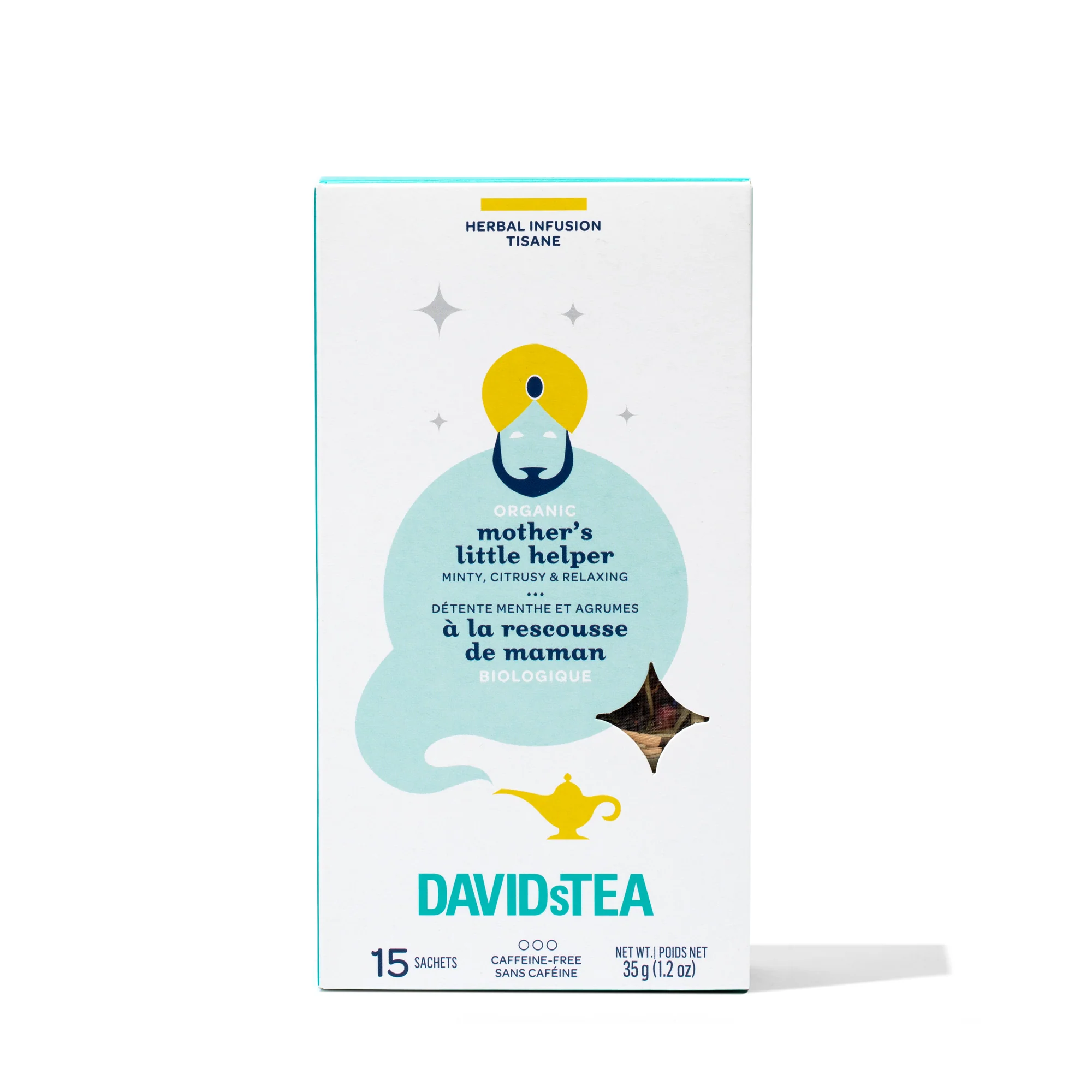DAVIDsTEA Organic Mothers Little Helper Tea Pack of 15 Sachets