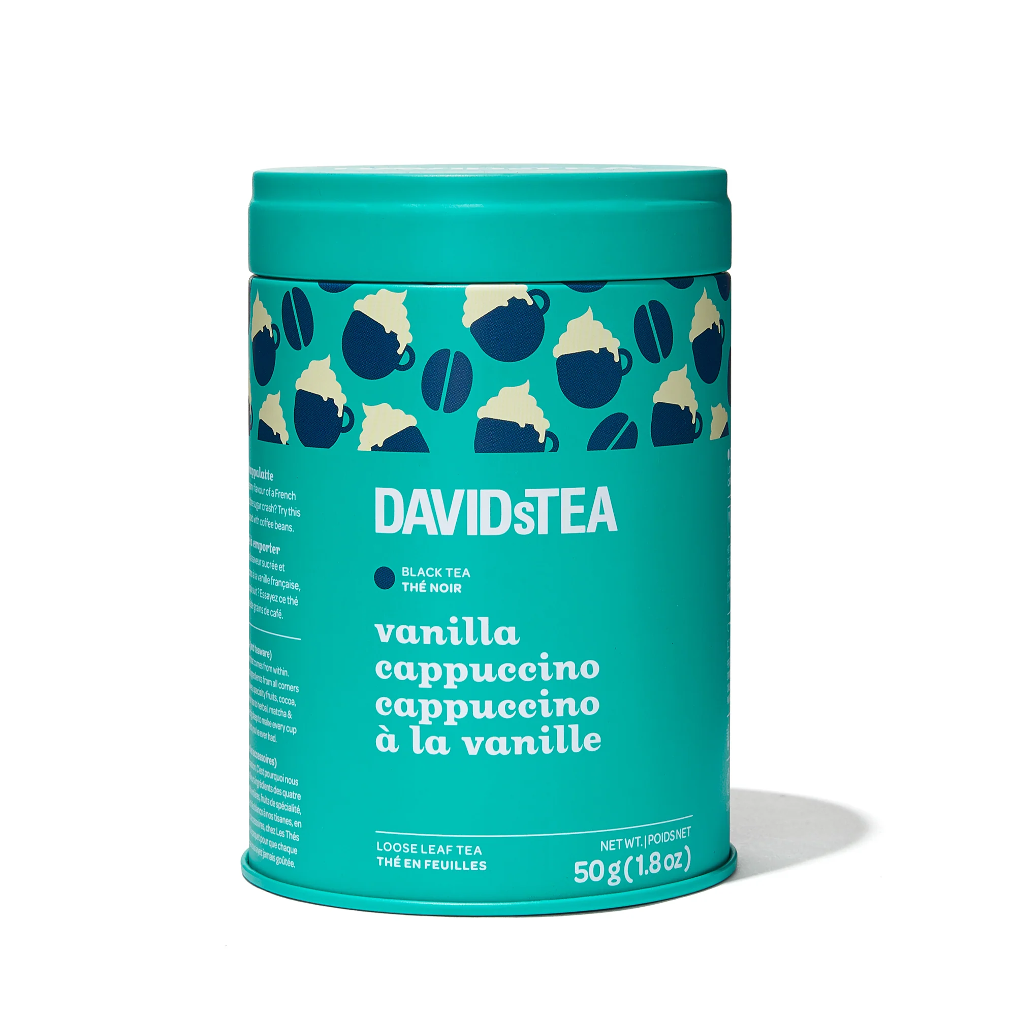 DAVIDsTEA Vanilla Cappuccino Tea Loose Leaf Tin