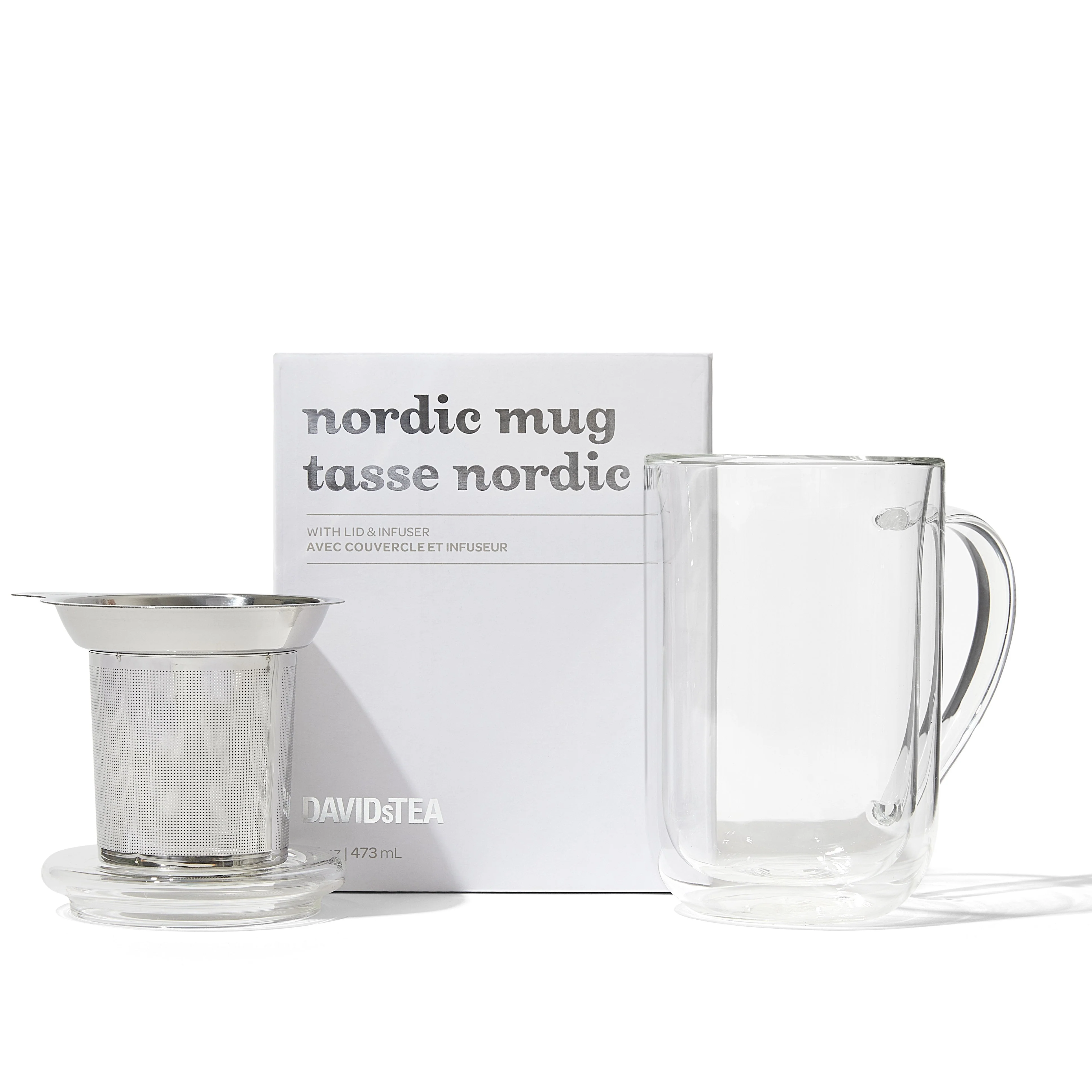 DAVIDsTEA Double Walled Glass Nordic Mug with Infuser — SKU SB-FB6799-91A4AC0043AC98