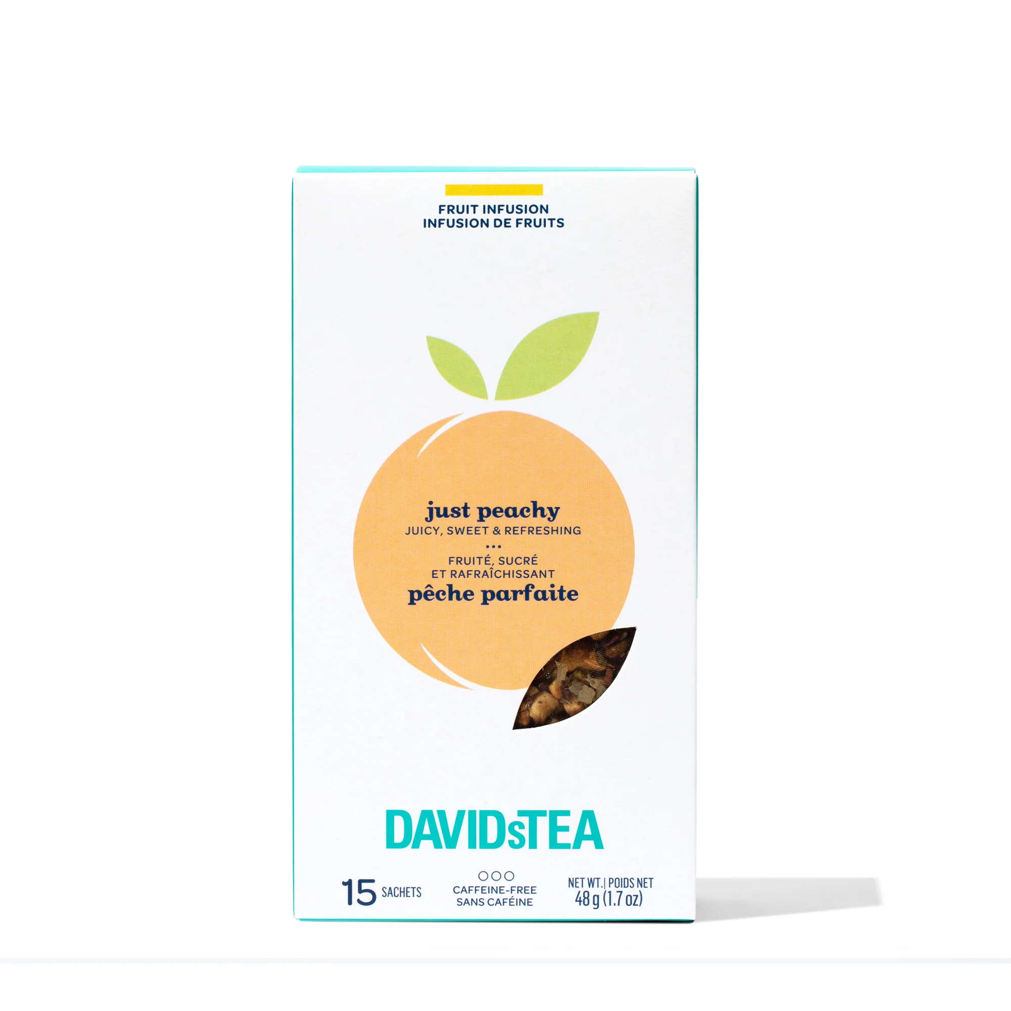 DAVIDsTEA Just Peachy Tea Pack of 15 Sachets