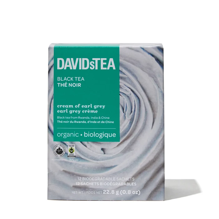 DAVIDsTEA Organic Cream of Earl Grey Tea Pack of 12 Sachets — SKU SB-FB6799-9B863AF9061193